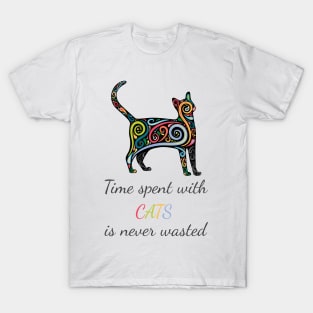 Time Spent With Cats - T-Shirt V2 T-Shirt